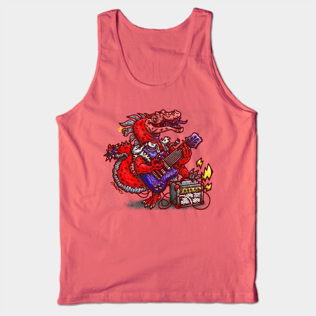 Rock raptor (Red/Blue) Tank Top by Franjos